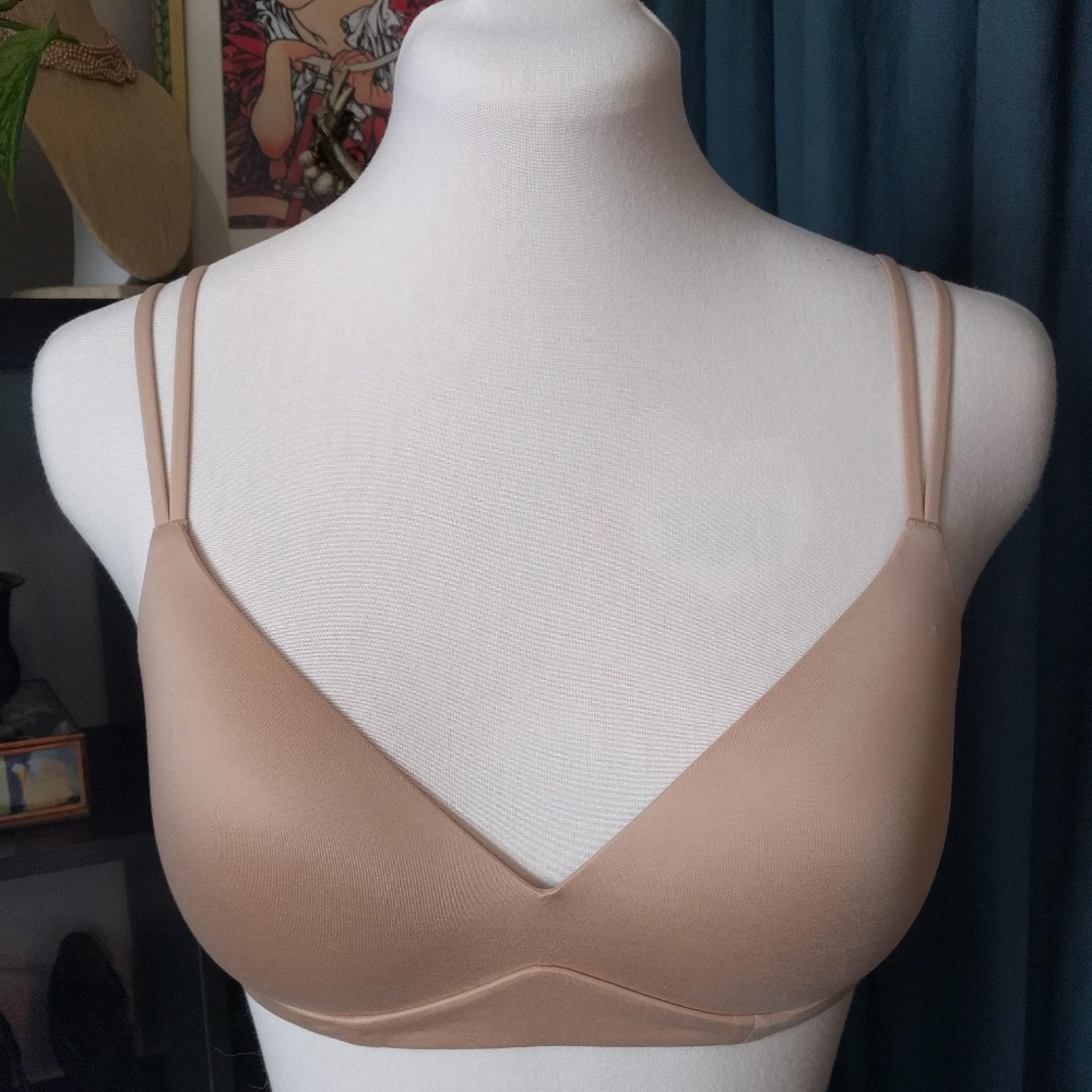 Aerie Real Sunnie Wireless Push Up  Bra 32D